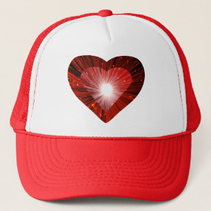 Red Heart 'Herz' LKWhut Truckerkappe