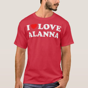 Red Heart I Liebe Alanna T-Shirt