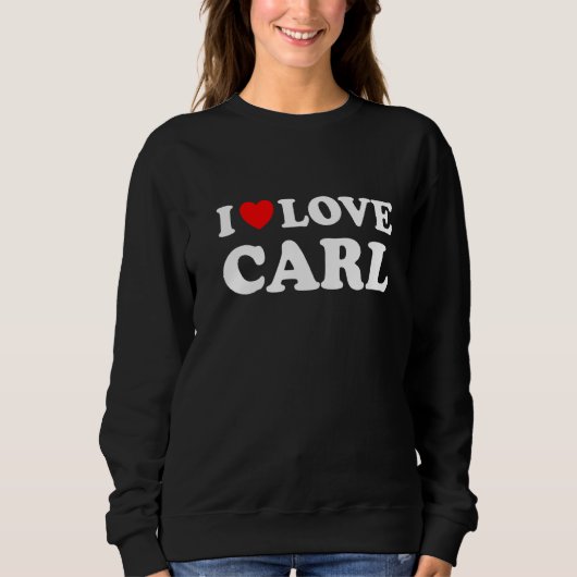 Red Heart I Liebe Carl Sweatshirt (Vorderseite)