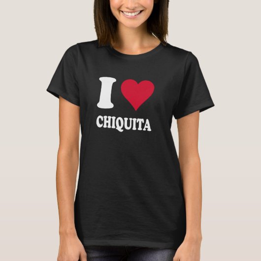 Red Heart I Liebe Chiquita T-Shirt (Vorderseite)