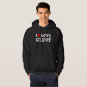 Red Heart I Liebe Clint Hoodie (Vorne ganz)