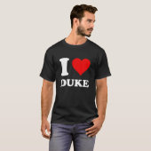 Red Heart I Liebe Duke T Shirt (Vorne ganz)