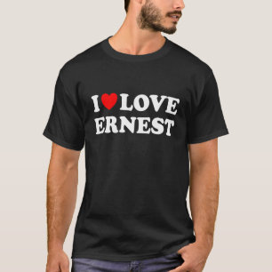 Red Heart I Liebe Ernest T-Shirt