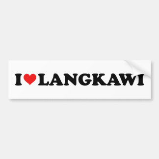 Red Heart I Liebe Langkawi Car Autoaufkleber