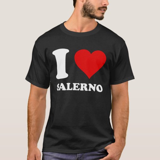 Red Heart I Liebe Salerno T-Shirt (Vorderseite)