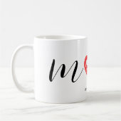 Red Heart I Liebe Sie Mama Muttertag Kaffeetasse (Links)