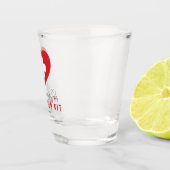Red Heart Junggeselinnen-Abschied Hangover Schnapsglas (Rechts)