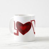Red Heart Kaffeetasse (Vorderseite Links)