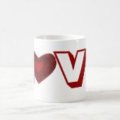 Red Heart Kaffeetasse (Mittel)