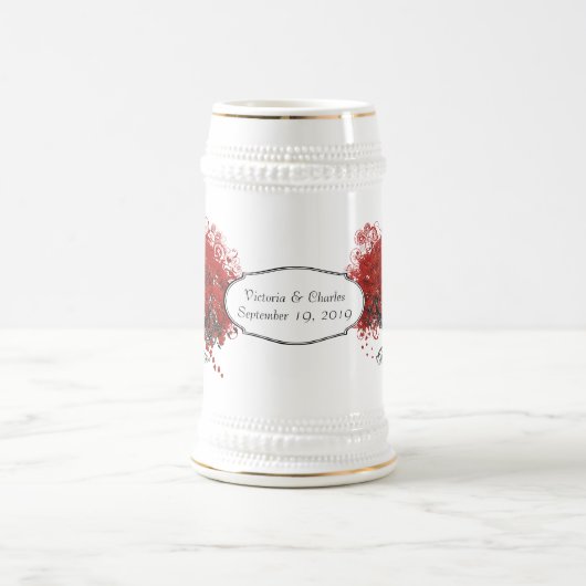Red Heart Leaf Tree Bierglas (Mittel)