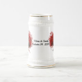 Red Heart Leaf Tree Bierglas (Mittel)