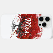 Red Heart Leaf Tree Case-Mate iPhone Hülle (Rückseite (Horizontal))