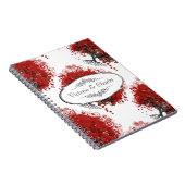 Red Heart Leaf Tree Notizblock (Rechte Seite)