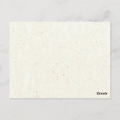 Red Heart Leaf Tree Postkarte (Rückseite)