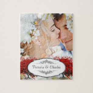 Red Heart Leaf Tree Puzzle