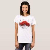 Red Heart Leaf Tree T-Shirt (Vorne ganz)