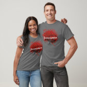 Red Heart Leaf Tree T-Shirt (Unisex)