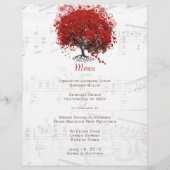 Red Heart Leaf Tree Wedding (Vorderseite)