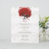 Red Heart Leaf Tree Wedding (Stehend Vorderseite)