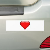 Red Heart Liebe Autoaufkleber (Auf Auto)