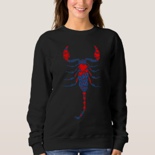 Red Heart Liebe Blue Vater Insect Skorpion Daddy F Sweatshirt