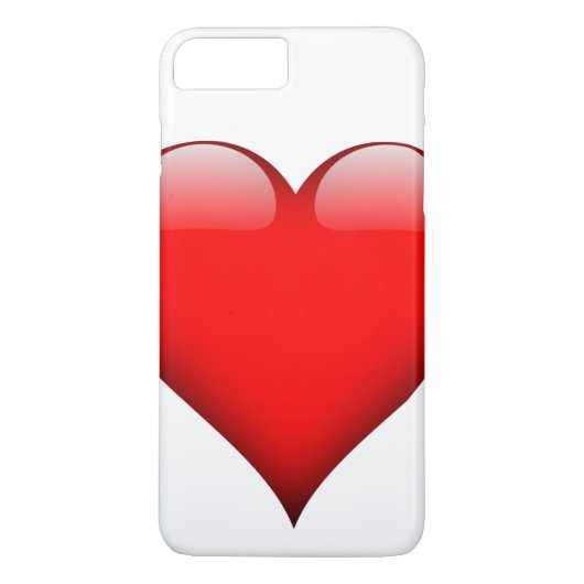 Red Heart Liebe Case-Mate iPhone Hülle (Rückseite)