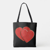 Red Heart Liebe Duo + Ihr Backgr. Ideen Tasche (Rückseite)