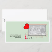 Red Heart Liebe Feiertagskarte (Vorne/Hinten)