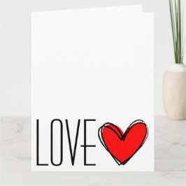 Red Heart LIEBE Karte