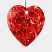 Red Heart Liebe Keramik Ornament (Rechts)