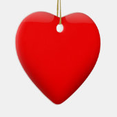Red Heart Liebe Keramik Ornament (Rechts)