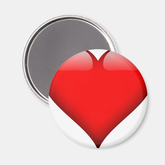 Red Heart Liebe Magnet (Vorderseite/Rückseite)
