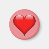 Red Heart Liebe Magnet (Vorne)