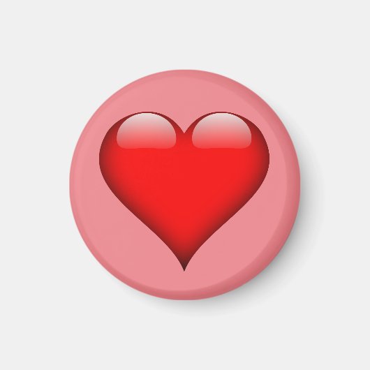 Red Heart Liebe Magnet (Vorne)
