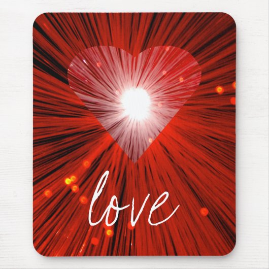 Red Heart 'Liebe' Mousepad (Vorne)