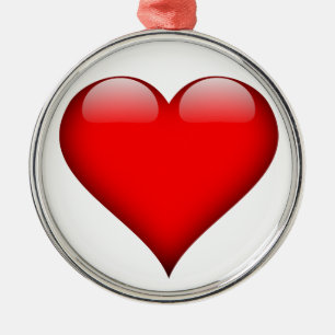 Red Heart Liebe Ornament Aus Metall