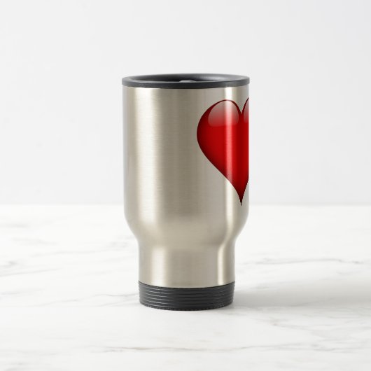 Red Heart Liebe Reisebecher (Mittel)