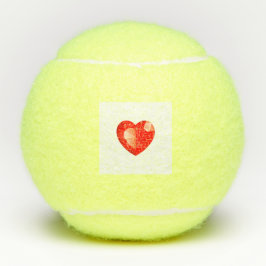 Red Heart Logo Style Passion Penn Championship Tennisbälle