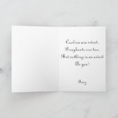 Red Heart Lollipop Feiertagskarte (Innenseite)