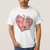 Red Heart Long Term Care Nurse T-Shirt (Vorderseite)