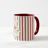 Red Heart Love Bunny Rabbit Tasse (VorderseiteRechts)