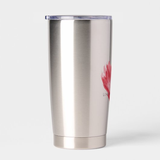 Red Heart Love Burning Flame Thermobecher (Rechts)