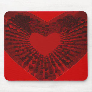 Red Heart Mousepad