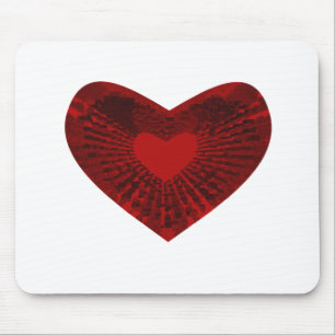 Red Heart Mousepad