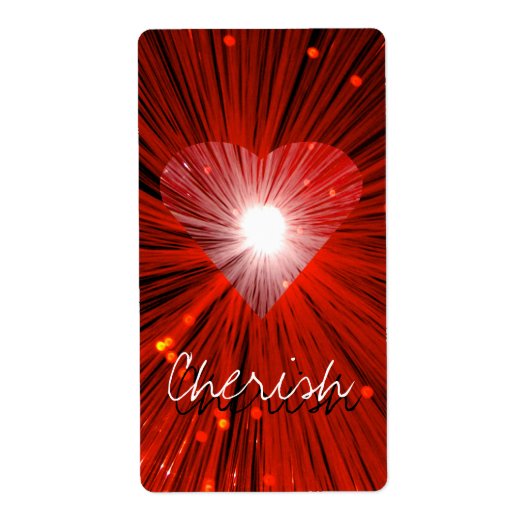 Red Heart 'Name' Label (Vorne)