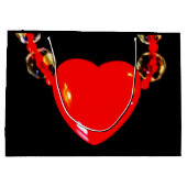 Red Heart Necklace Große Geschenktüte (Rückseite)