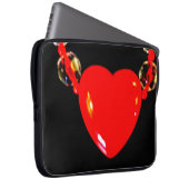 Red Heart Necklace Laptopschutzhülle (Vorne Rechts)
