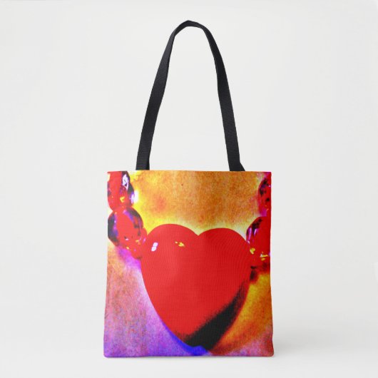 Red Heart Necklace Tasche (Vorderseite)