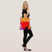 Red Heart Necklace Tasche (Am Model)