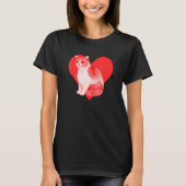 Red Heart Niedlich Pet Best Friend British Shortha T-Shirt (Vorderseite)